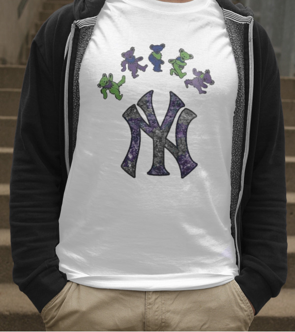 New York Yankees Grateful Dead Bears Night 2025 T-Shirt