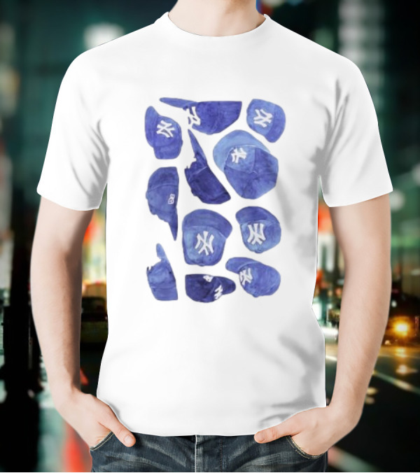 New York Yankees Hats Collection T-Shirt