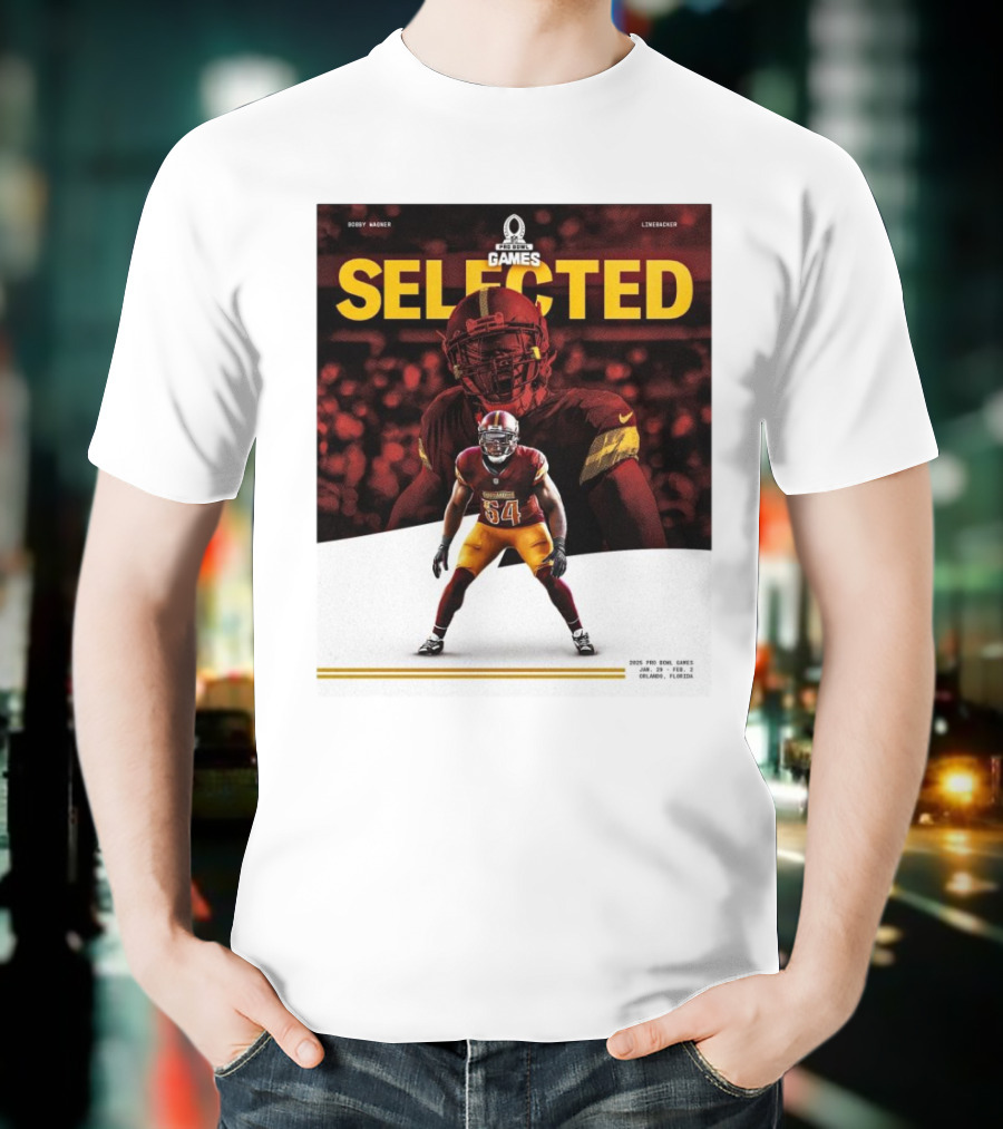 Pro Bowl Games 2025 Bobby Wagner Selected Linebacker Washington Commanders Orlando Florida T-Shirt
