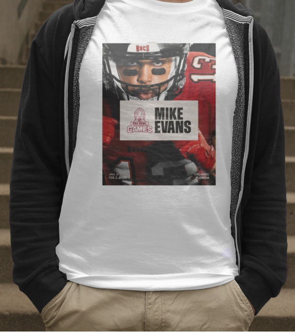 Pro Bowl Games 2025 Mike Evans Tampa Bay Buccaneers Jan 30 – Feb 2 Orlando Florida T-Shirt