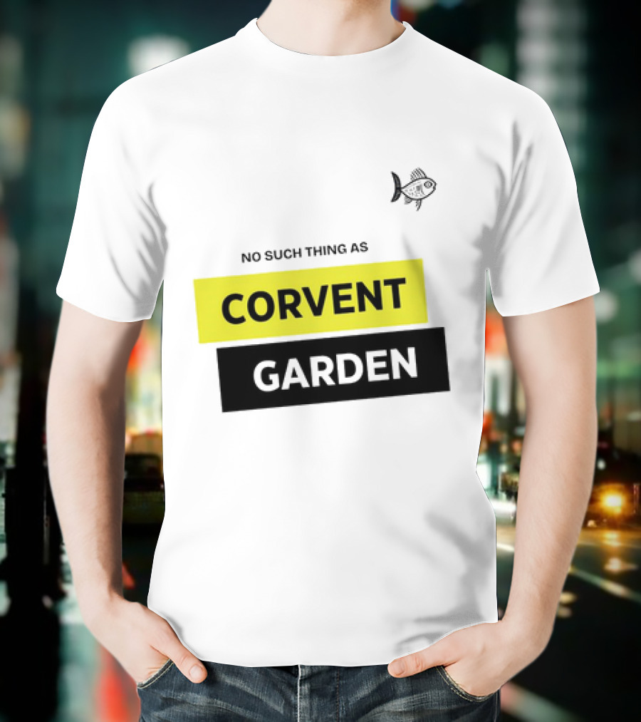 No Such Thing As Corvent Garden With Yellow And Black Text Blocks T-Shirt