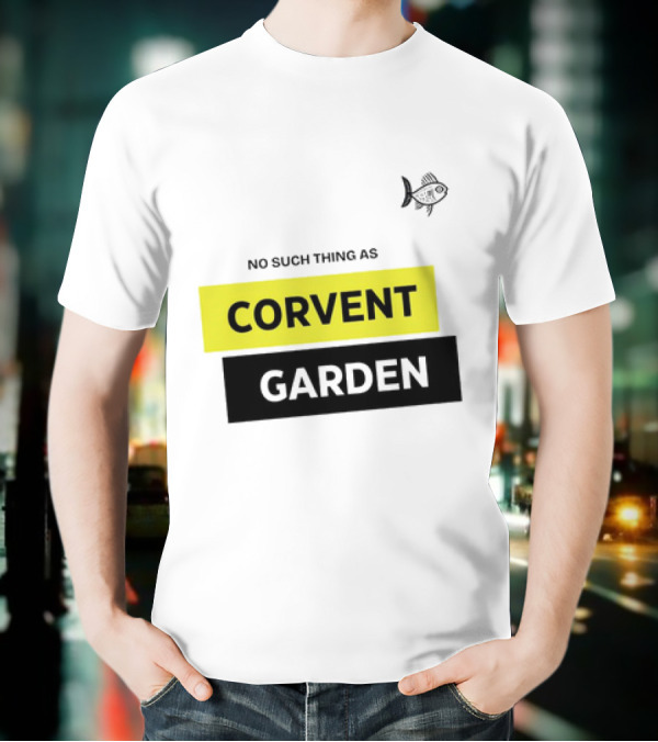 No Such Thing As Corvent Garden With Yellow And Black Text Blocks T-Shirt