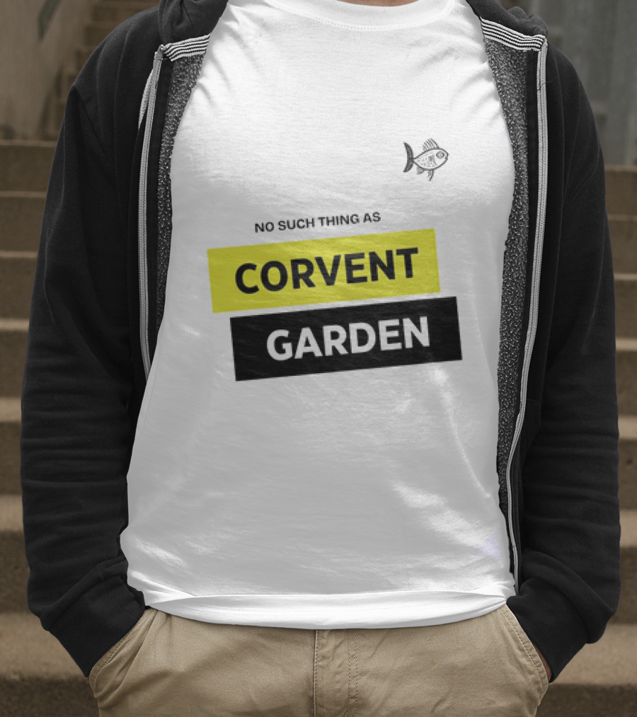 No Such Thing As Corvent Garden With Yellow And Black Text Blocks T-Shirt