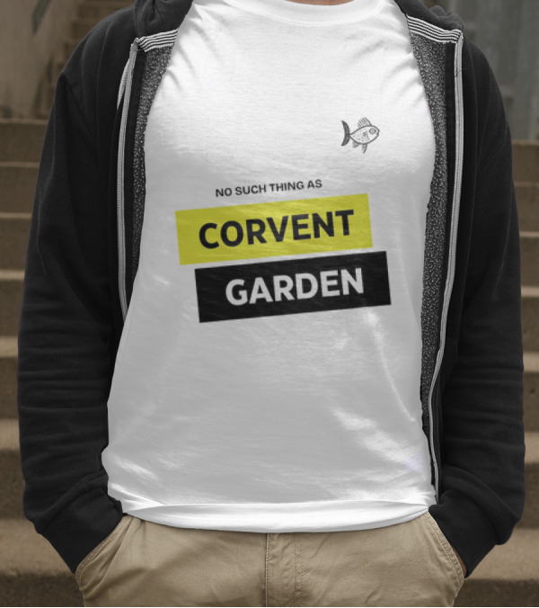 No Such Thing As Corvent Garden With Yellow And Black Text Blocks T-Shirt