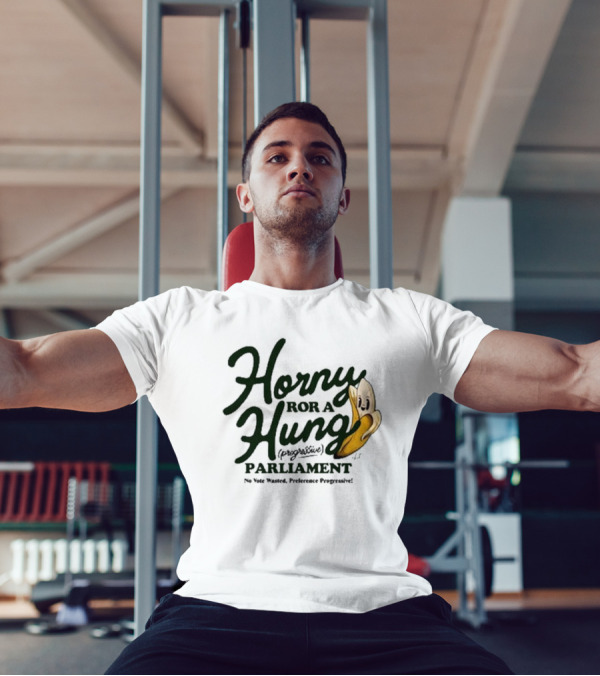 Horny For A Hung Parliament Banana Cartoon T-Shirt
