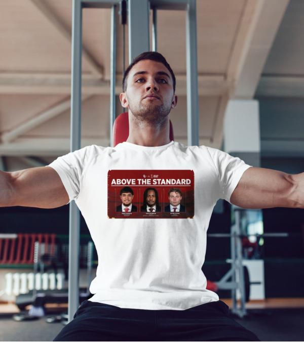 OU 212° Above The Standard Ivan Carreon Sam Franklin Peter Schuh Football T-Shirt