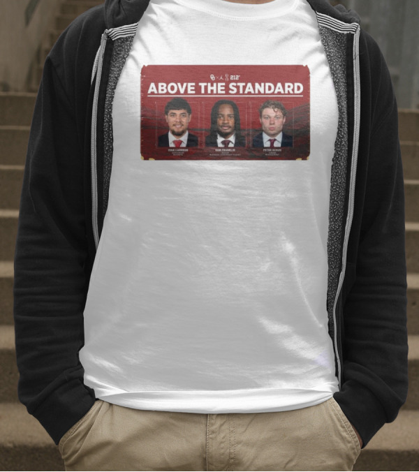 OU 212° Above The Standard Ivan Carreon Sam Franklin Peter Schuh Football T-Shirt
