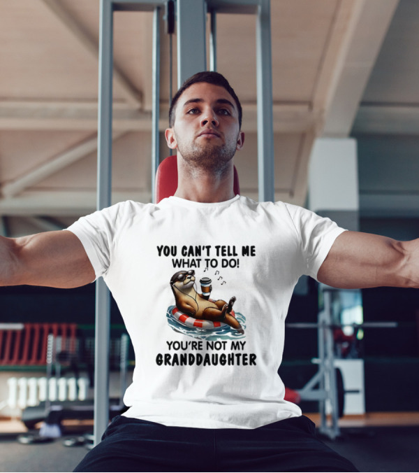 Otter You Can’t Tell Me What To Do Chill Floating On Water With Drink T-Shirt