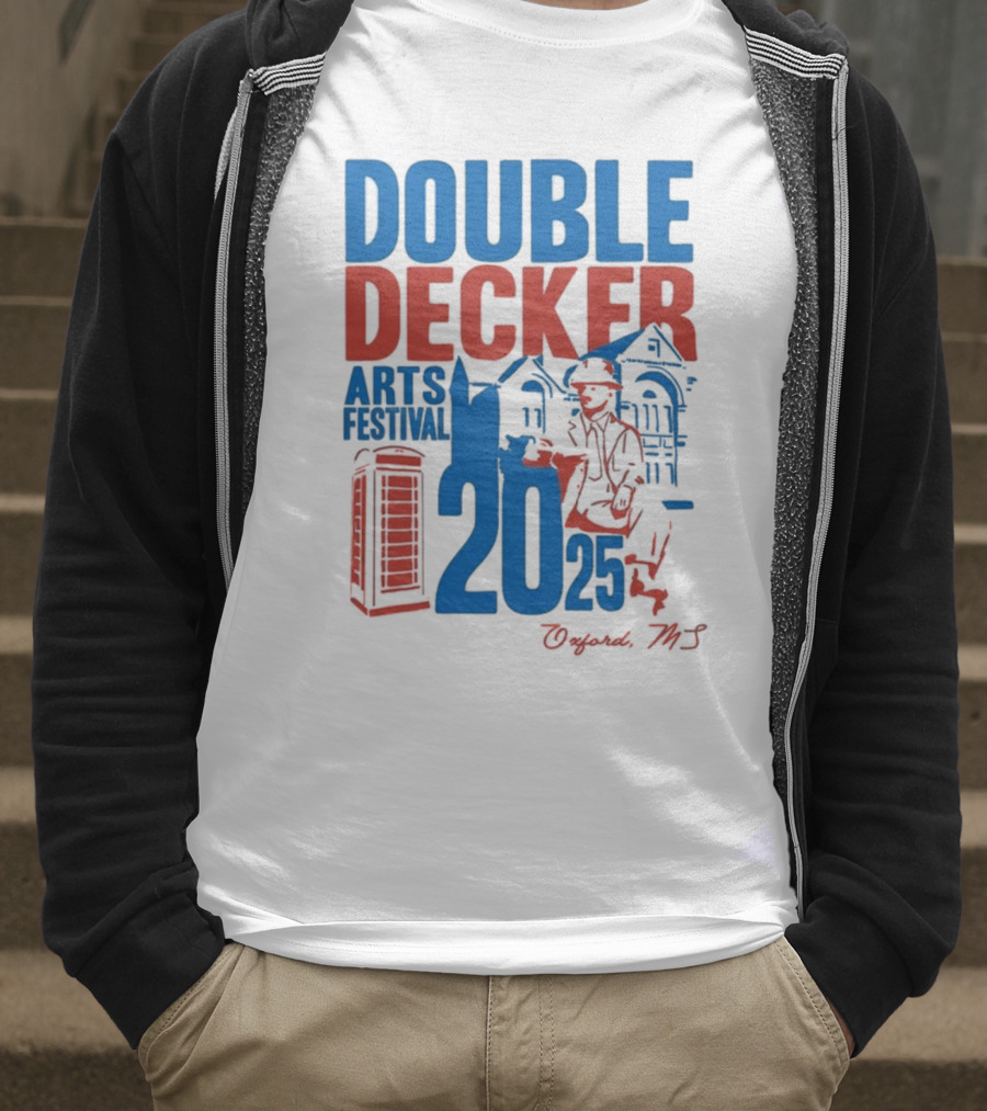 Ole Miss Rebels Double Decker Arts Festival 2025 Oxford MS T-Shirt