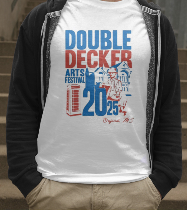 Ole Miss Rebels Double Decker Arts Festival 2025 Oxford MS T-Shirt