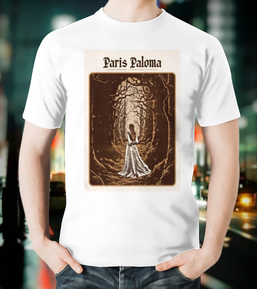 Paris Paloma March 25 2025 The Regency Ballroom San Francisco CA Concert T-Shirt