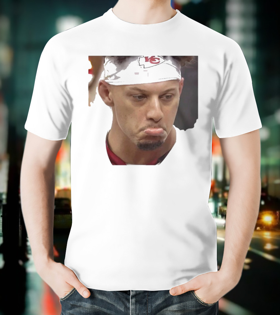 Super Sad Pat Mahomes Headband KC T-Shirt