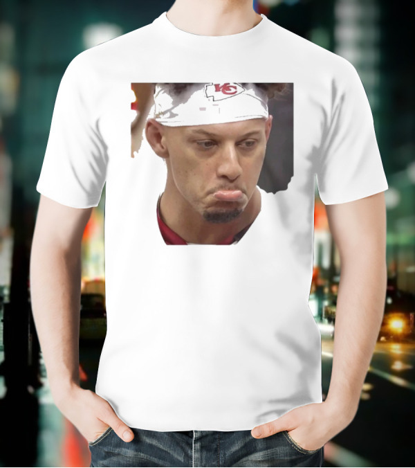 Super Sad Pat Mahomes Headband KC T-Shirt