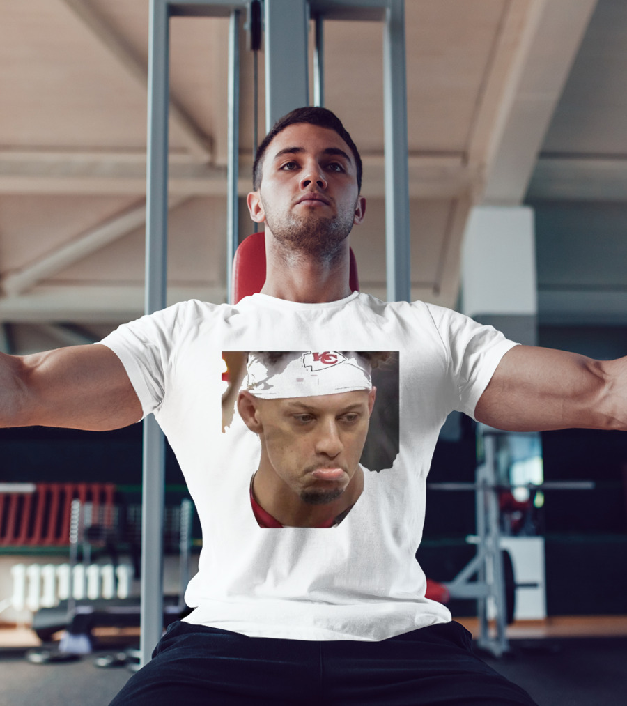 Super Sad Pat Mahomes Headband KC T-Shirt
