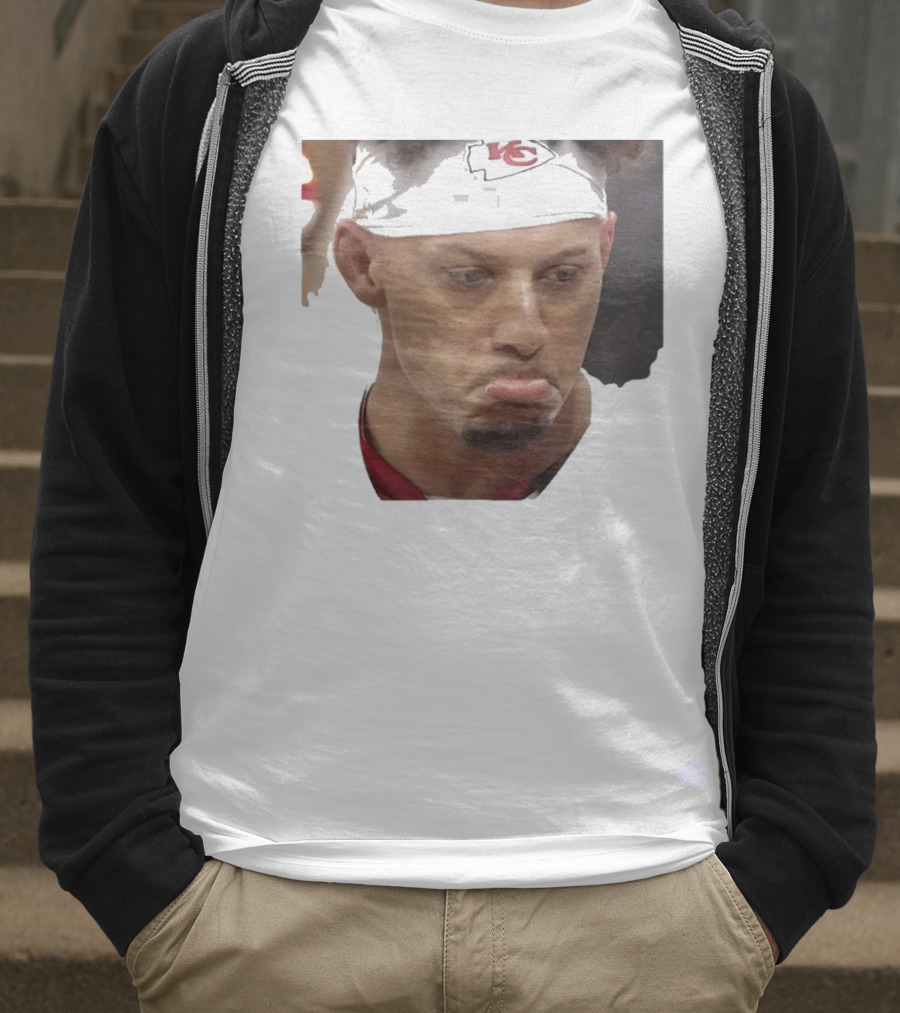 Super Sad Pat Mahomes Headband KC T-Shirt