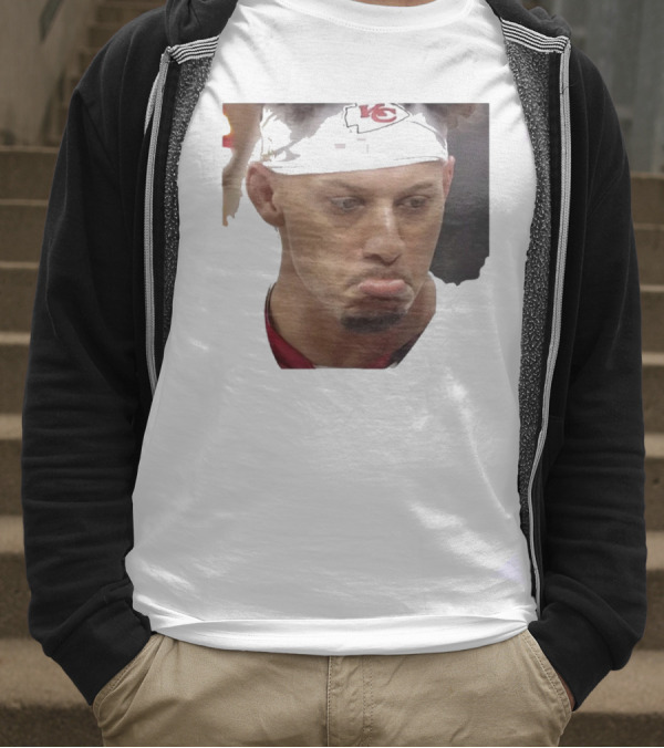 Super Sad Pat Mahomes Headband KC T-Shirt