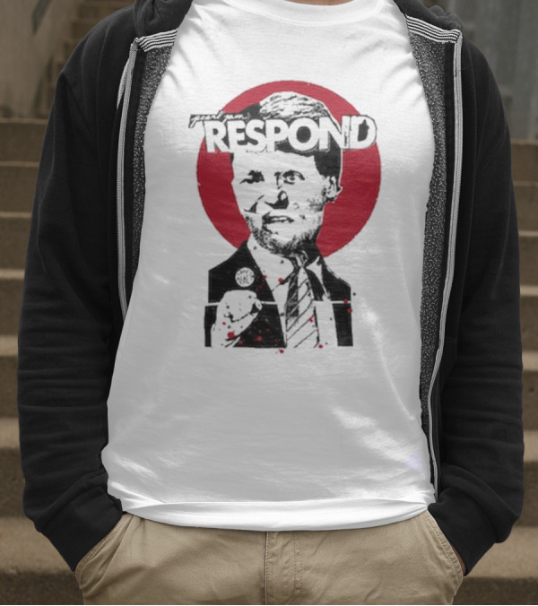 Pearl Jam Respond 2025 Red Circle Silhouette T-Shirt