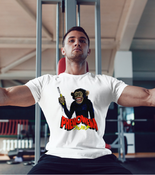 Phenomena フェノミナ Monkey Holding Razor T-Shirt