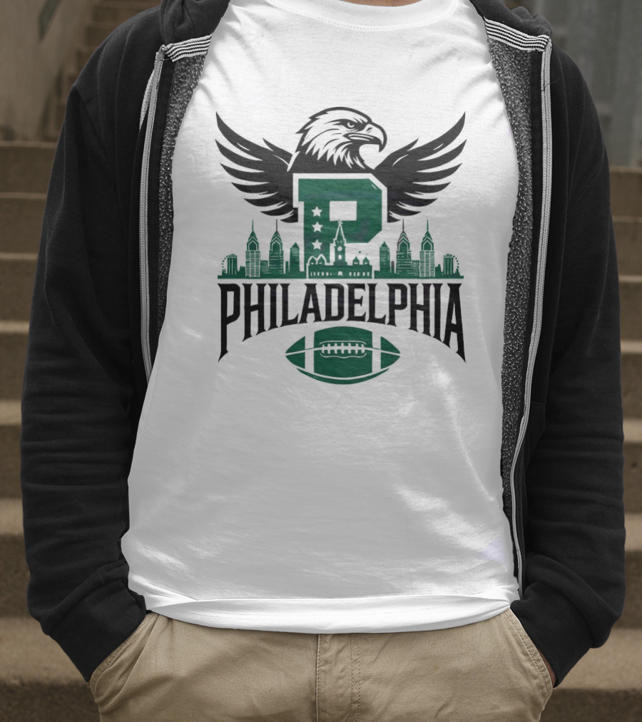 Philadelphia Skyline Football Team P Mascot 2025 T-Shirt