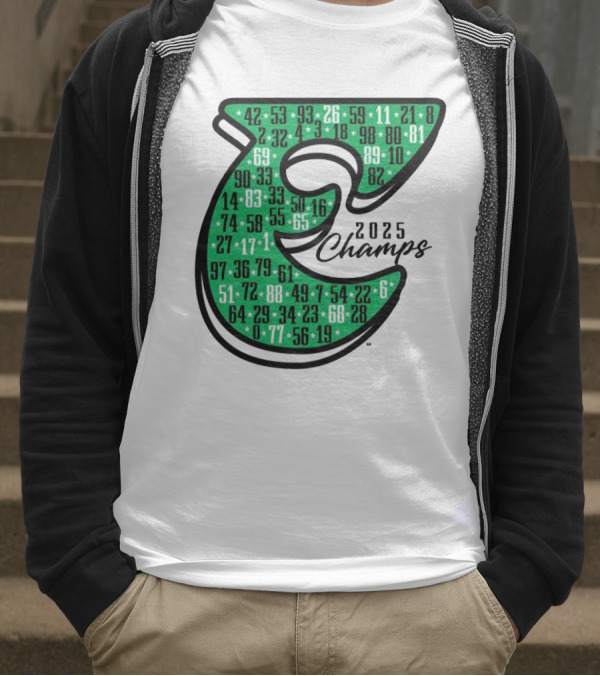 Philadelphia E 2025 Champs Numbers Design T-Shirt