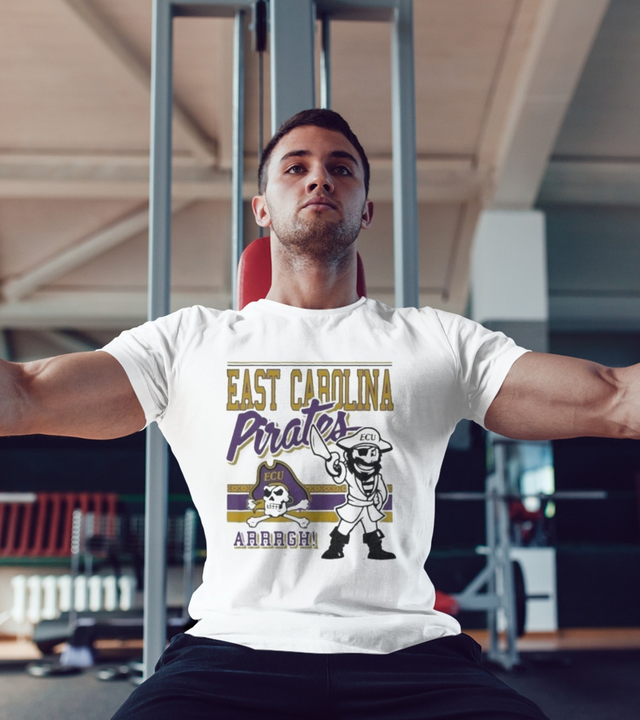 East Carolina Pirates ECU Arrrgh Retro Mascot 2025 T-Shirt