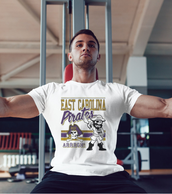 East Carolina Pirates ECU Arrrgh Retro Mascot 2025 T-Shirt