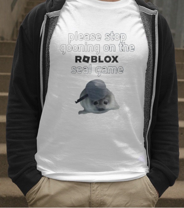Stop Gooning On The Roblox Seal Game T-Shirt
