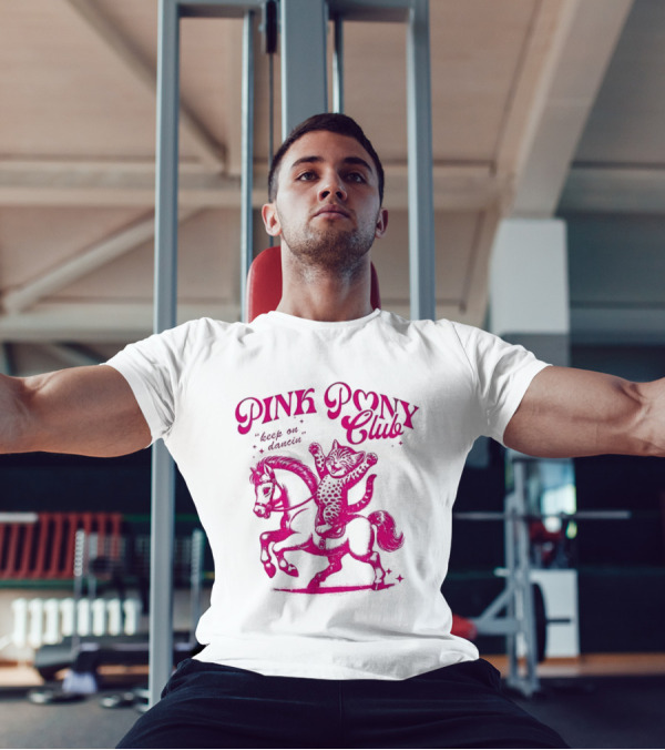 Pink Pony Club Cat Lover Disco Retro Birthday T-Shirt