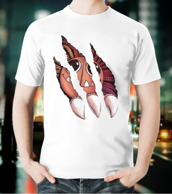 Poppy Playtime Yarnaby Claw Scratch Monster Teeth Eyes T-Shirt