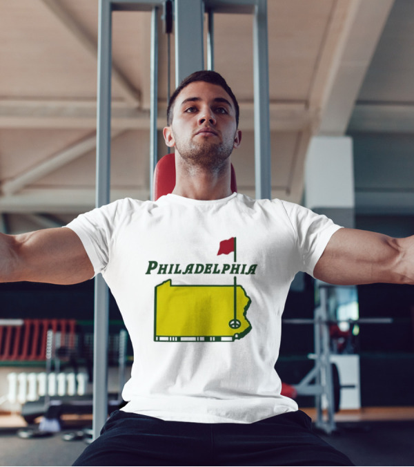 Philadelphia Masters Golf Pennsylvania Flagstick Icon T-Shirt