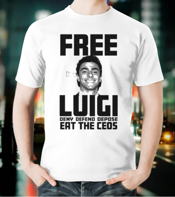 Portland USA Free Luigi Deny Defend Depose Eat The Ceos T-Shirt