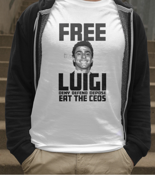 Portland USA Free Luigi Deny Defend Depose Eat The Ceos T-Shirt