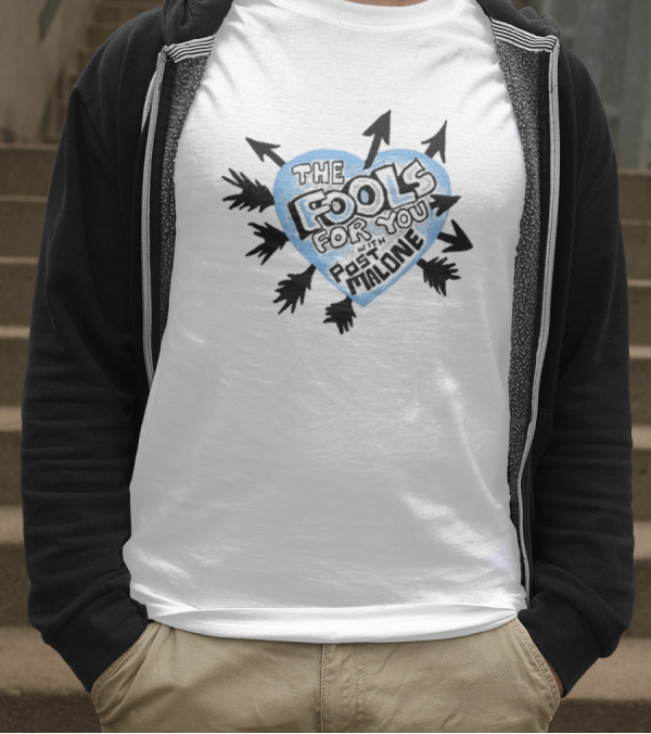 Post Malone F-1 Trillion Heart Arrow Blue T-Shirt