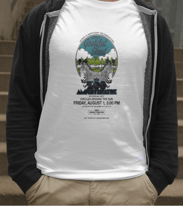Grateful Shred Aug 01 2025 You Must Be Ready Zoo Amphitheatre T-Shirt