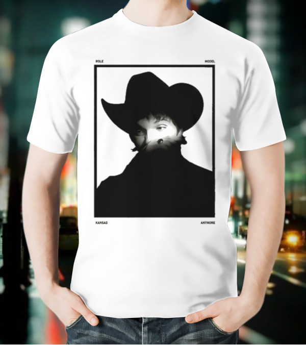 Role Model Anymore Kansas Cowboy Hat Boyfriend Fit Girls T-Shirt