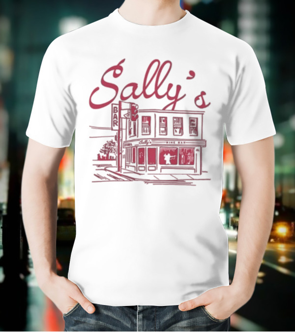 Sally's Role Model Wine Bar Building Sketch T-Shirt