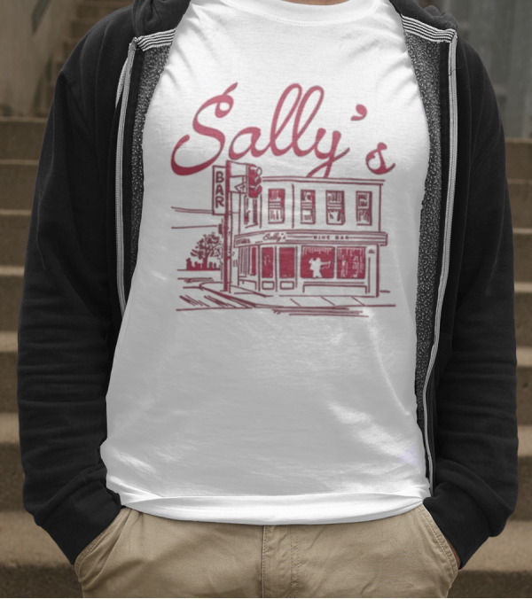 Sally's Role Model Wine Bar Building Sketch T-Shirt