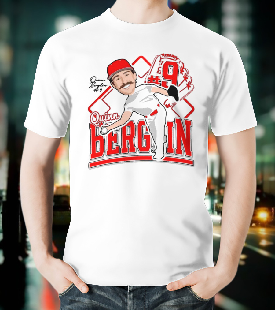 Quinn Berglin Baseball 2025 Glove Number 9 T-Shirt