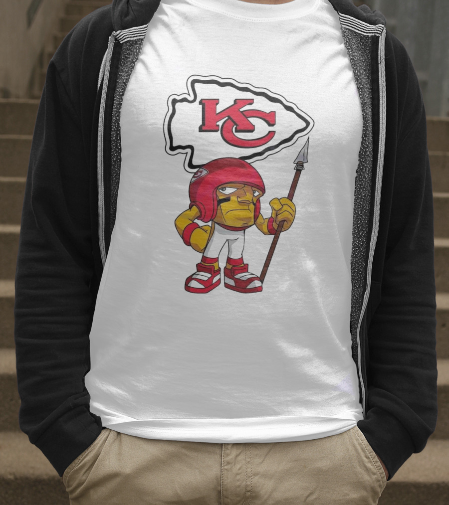 Rush Zone Kansas City Chiefs NFL Character KC Logo 2025 T-Shirt