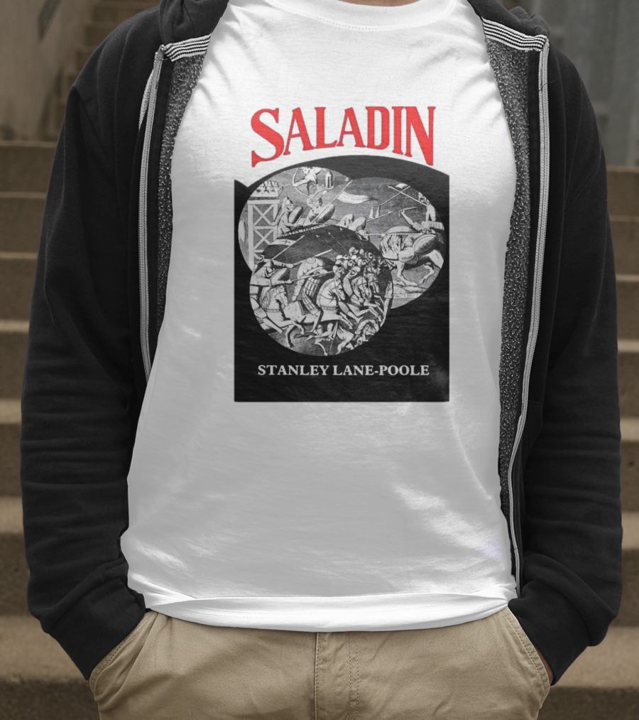 Saladin Stanley Lane-Poole Historical Crusades Battle Art T-Shirt