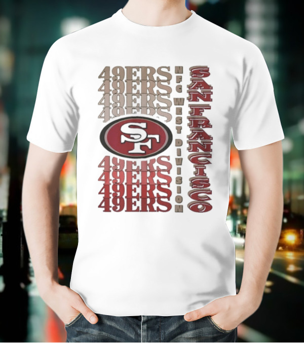 San Francisco 49ers NFC West Division 49ers SF Logo T-Shirt