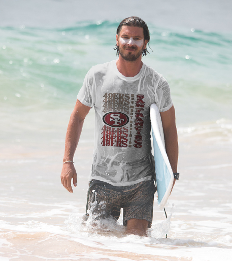 San Francisco 49ers NFC West Division 49ers SF Logo T-Shirt