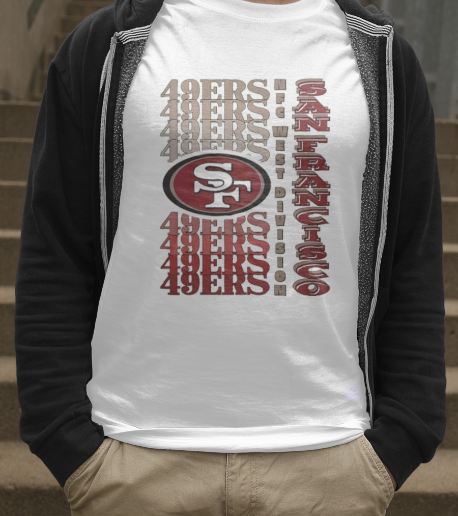 San Francisco 49ers NFC West Division 49ers SF Logo T-Shirt