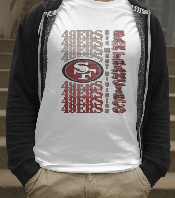 San Francisco 49ers NFC West Division 49ers SF Logo T-Shirt