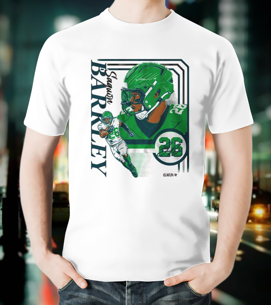 Barkley 26 NFL Philadelphia Eagles Signature Collage T-Shirt