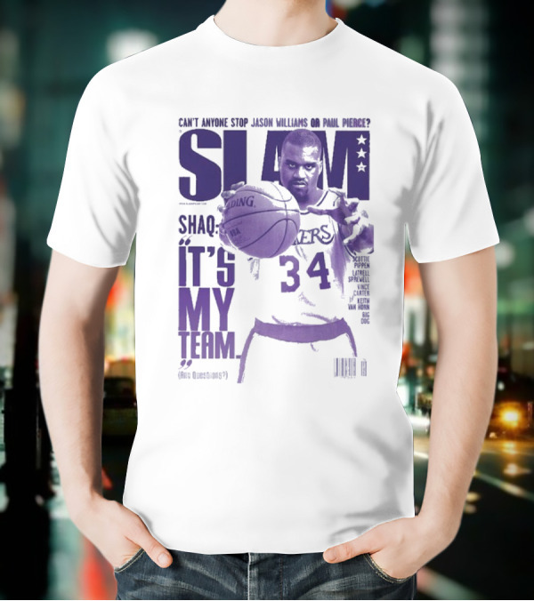 SLAM Shaquille O’Neal Lakers It's My Team 34 T-Shirt