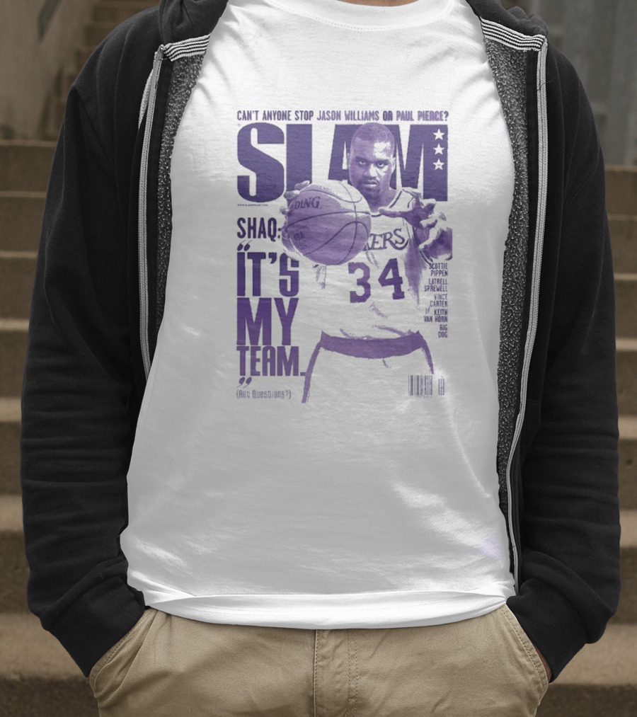 SLAM Shaquille O’Neal Lakers It's My Team 34 T-Shirt