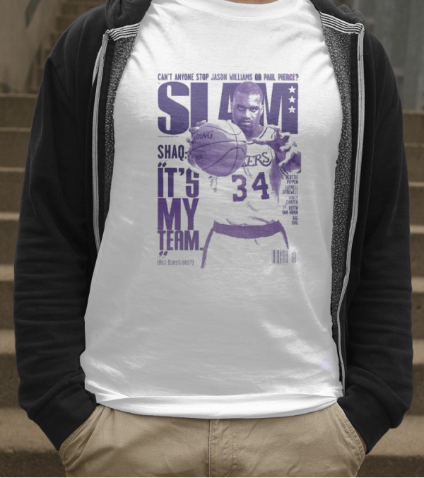 SLAM Shaquille O’Neal Lakers It's My Team 34 T-Shirt