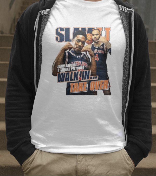 SLAM Auburn Tigers Johni Broome Tahaad Pettiford Walk In Take Over T-Shirt