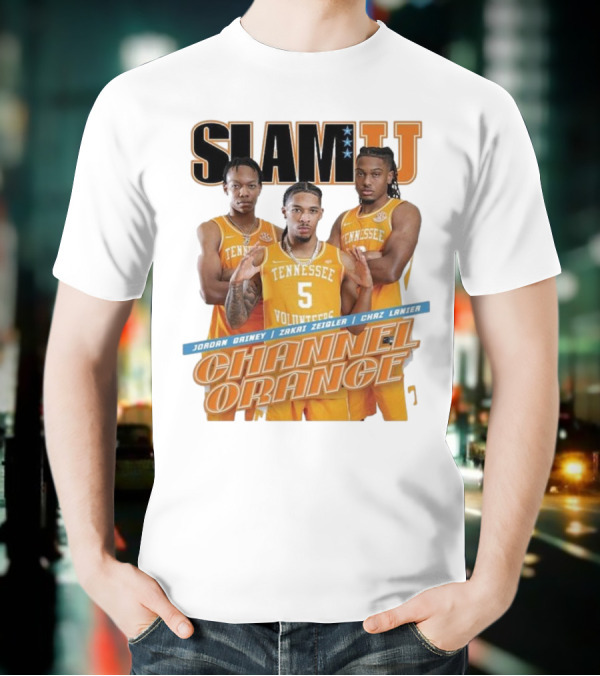 SLAMU Tennessee Volunteers Jordan Gainey Zakai Zeigler Chaz Lanier Channel Orange T-Shirt